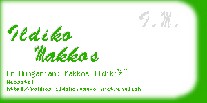 ildiko makkos business card